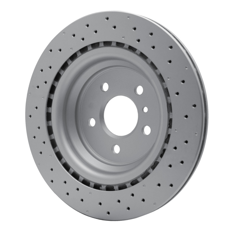 Mercedes-Benz ML350 Brake Rotor (1) - Rear - R1 Concepts - Drilled GeoSPEC Coated - `12-`15